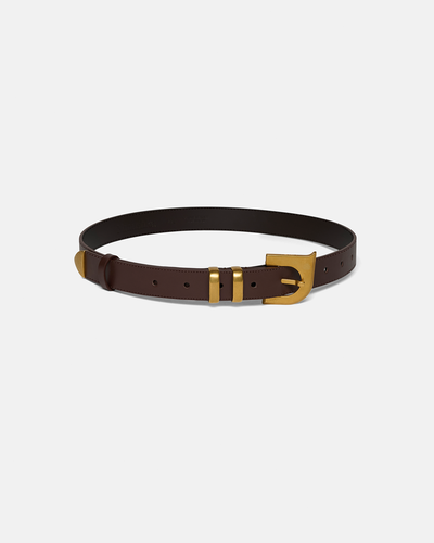 Ryker - N' Monogram Belt - Dark Brown