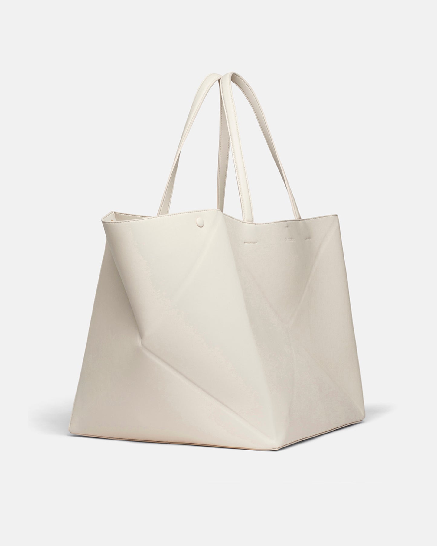 The Origami Tote Large - Alt-Nappa Large Tote - Off - Off White