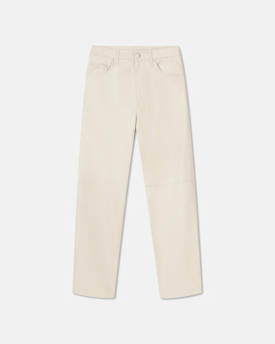Vinni - Okobor™ Alt-Leather Pants - Creme