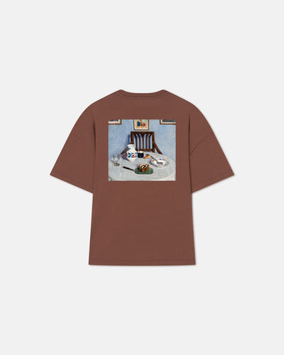 Wren - Printed Cotton-Jersey T-Shirt - Rust/Poppyseed Cake
