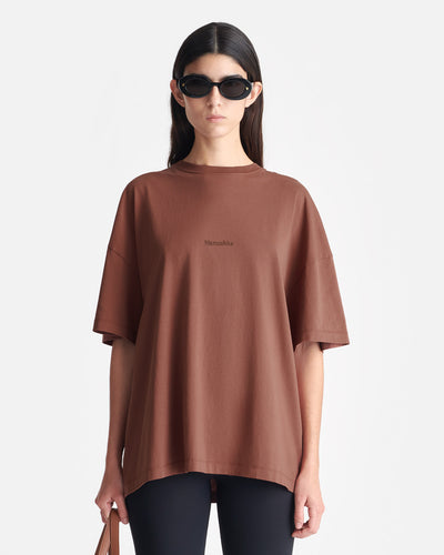 Wren - Printed Cotton-Jersey T-Shirt - Rust/Poppyseed Cake