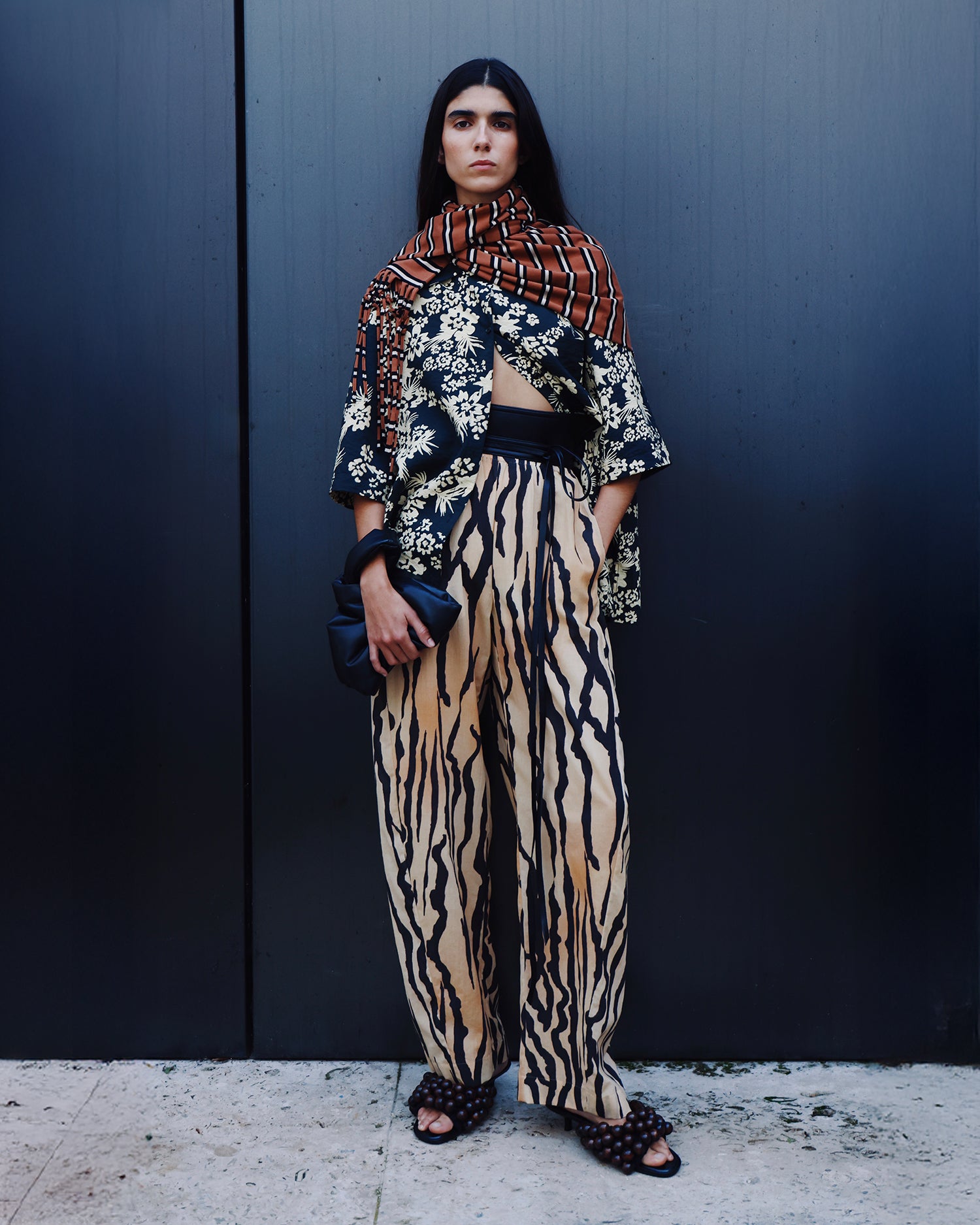 Zoela - Pants - Abstract Shell – Nanushka