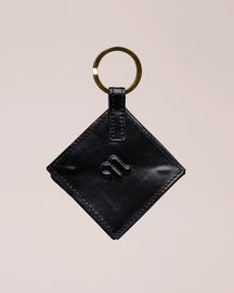 Quinn - Archive Patent Vegan Leather Origami Keychain - Black