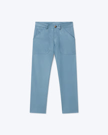 Jasper - Okobor™ Alt-Leather Workwear Trousers - Storm Blue