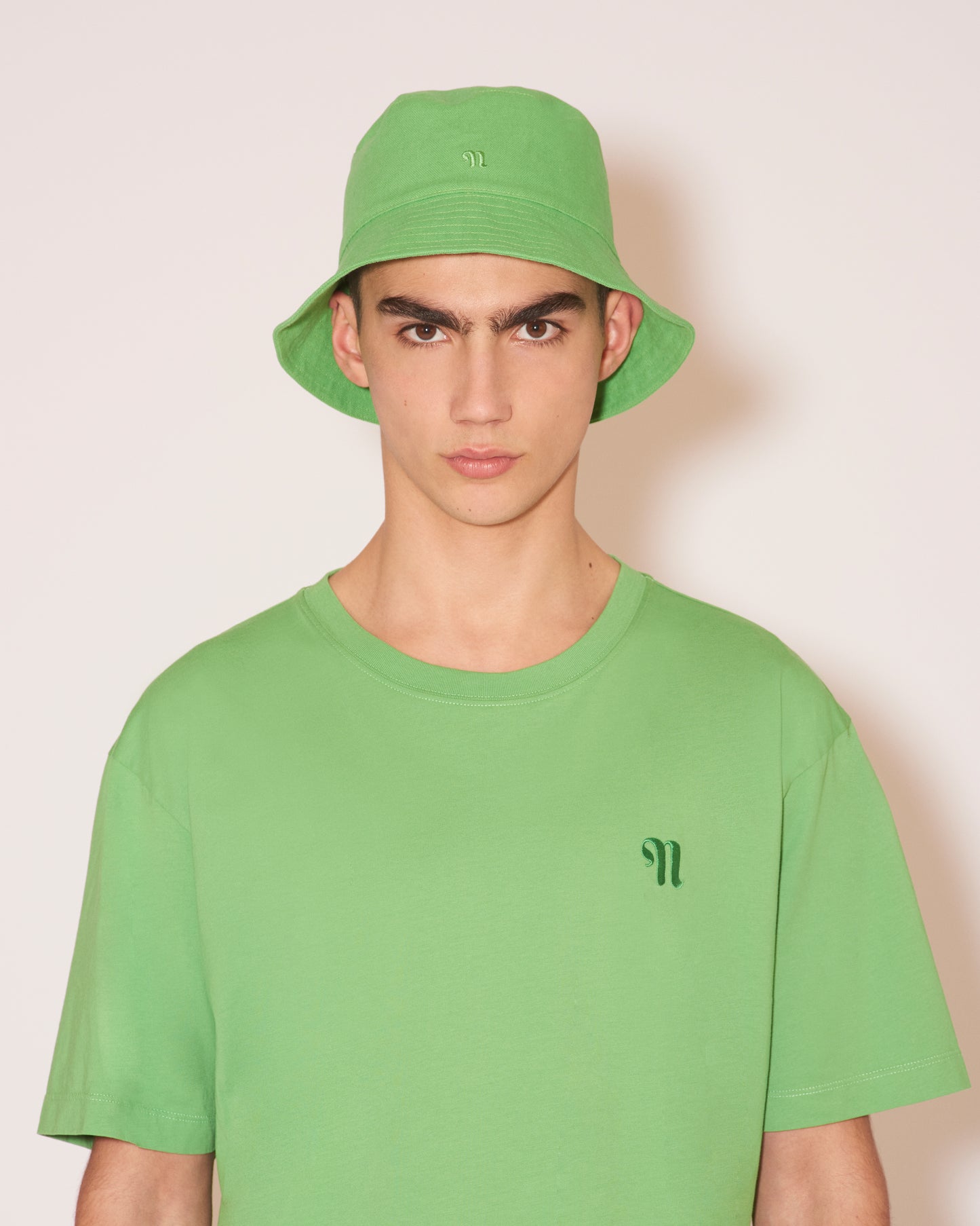 Caran - Archive Cotton-Canvas Bucket Hat - Green Ss22