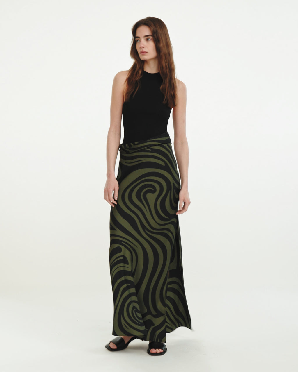 Jordyn - Maxi dress - Midnight Green Swirl