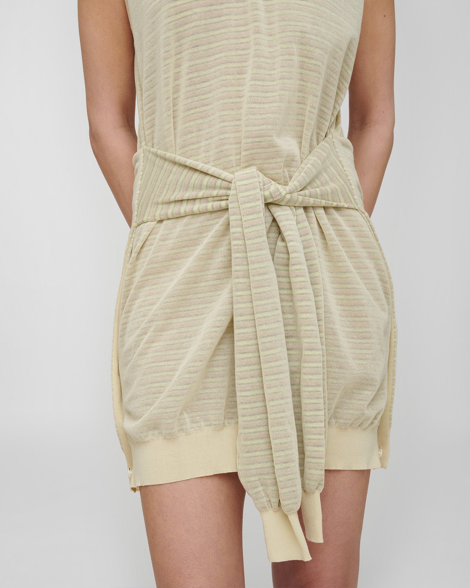 Nila - Superfine Cotton Dress - Multicolor Stripe