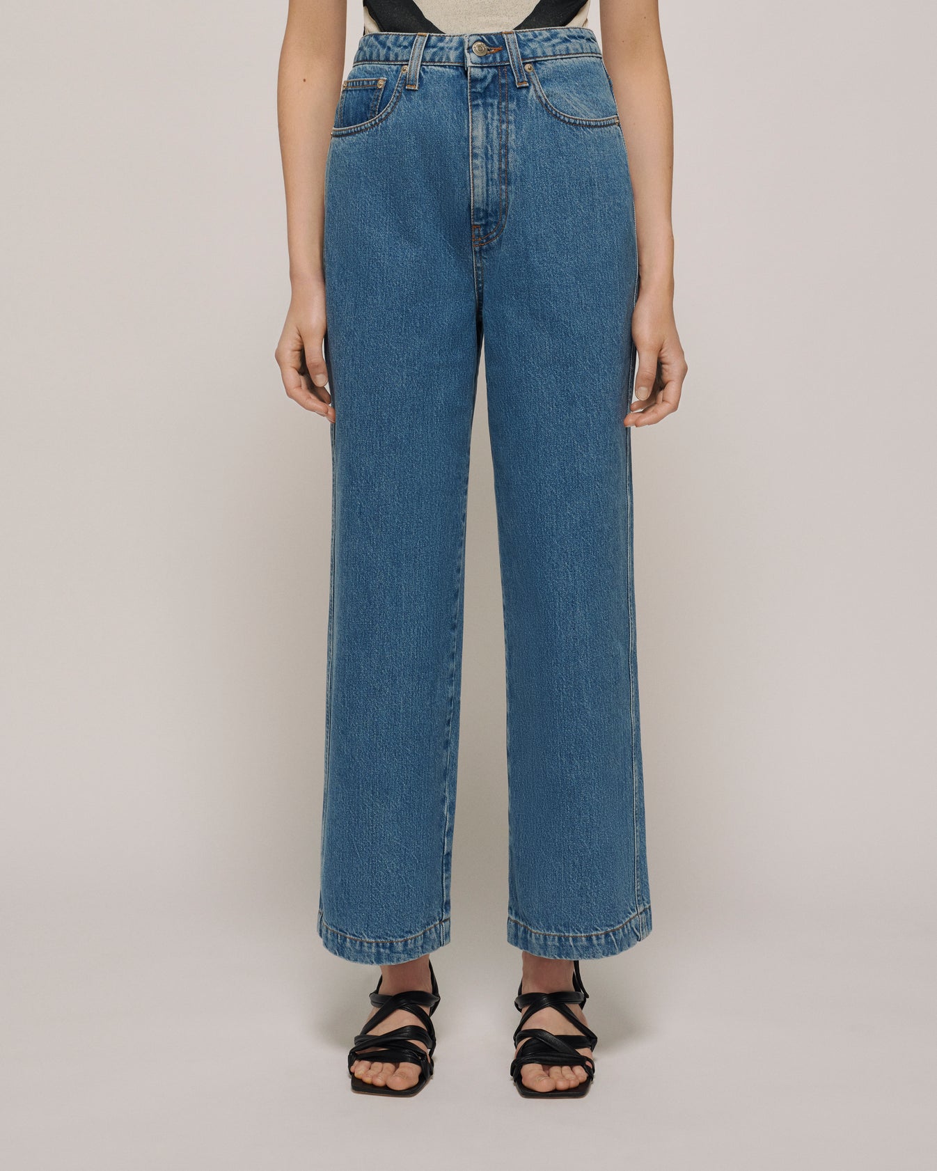 Straight leg jeans - Medium blue – Nanushka