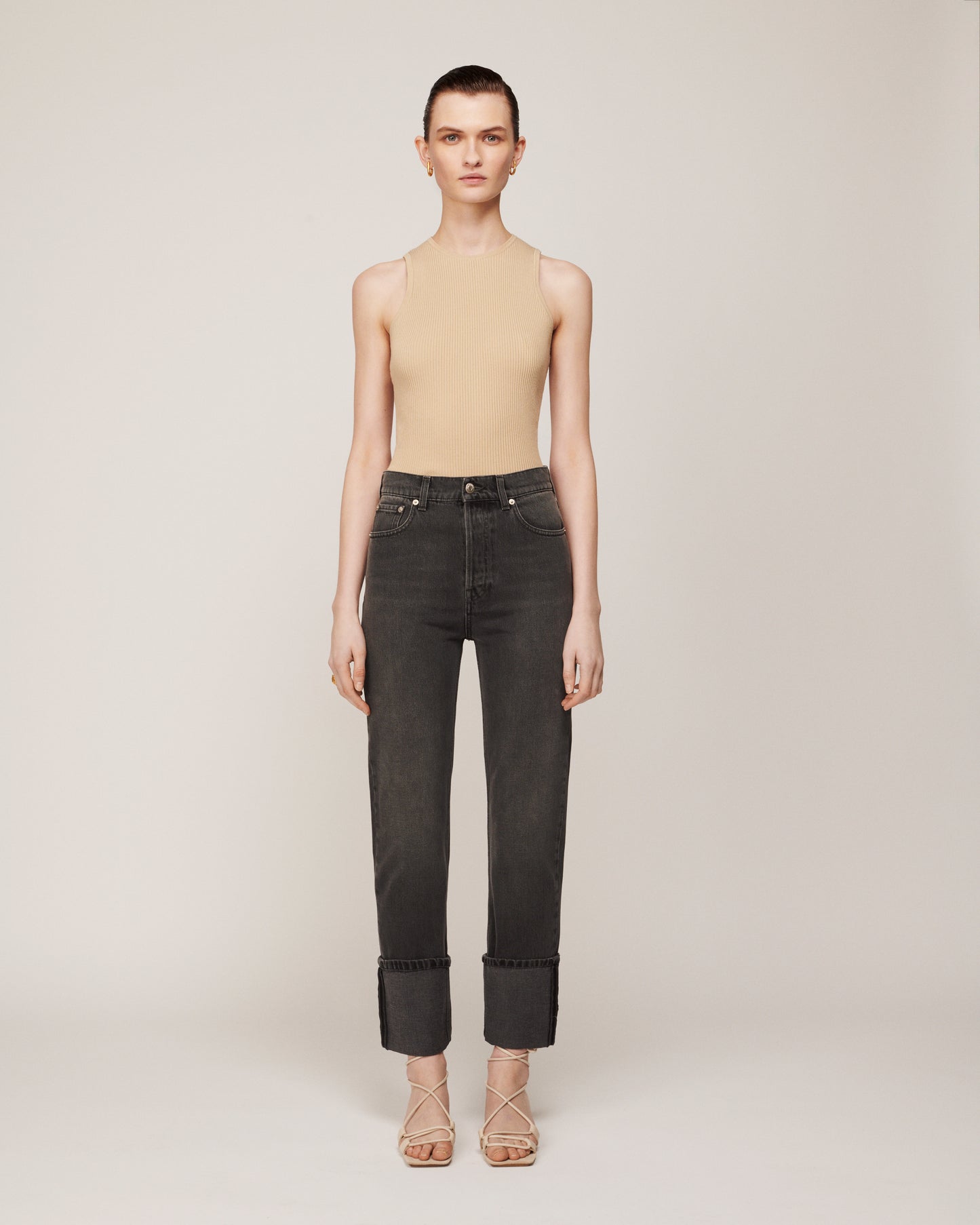 Cho - Straight Leg Jeans - Washed Grey