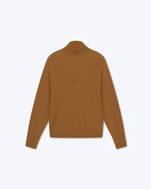 Arya - Archive Mock-Neck Cashmere-Blend Sweater - Camel
