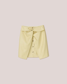 Danija - Okobor™ Alt-Leather Sarong Style Skirt - Hay