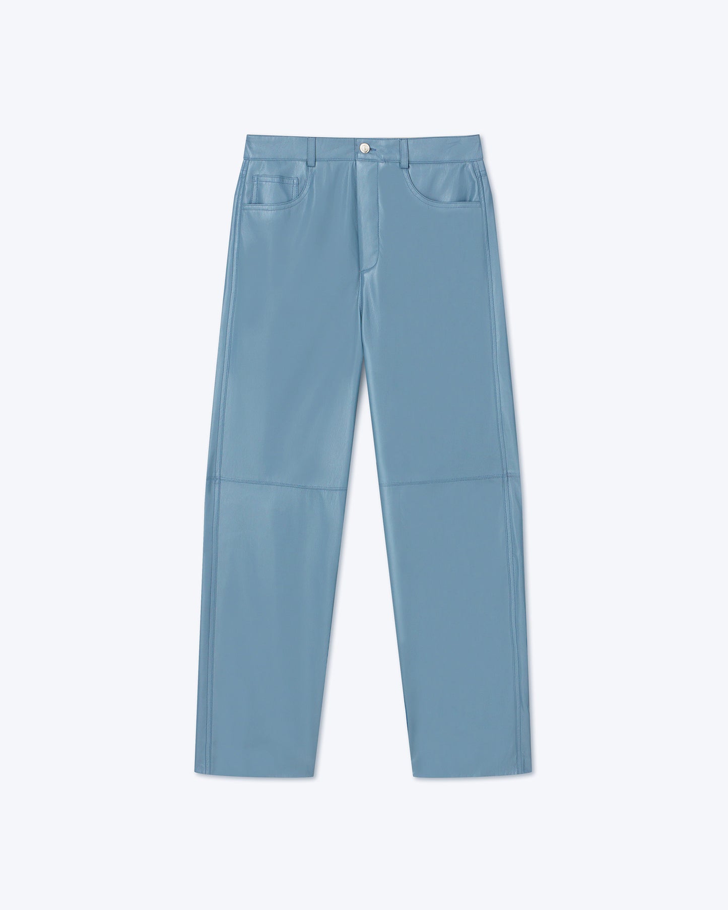 Aric - Okobor™ Alt-Leather Pants - Storm Blue