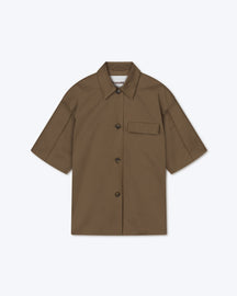 Maissa - Structured Shirt - Fossil Brown
