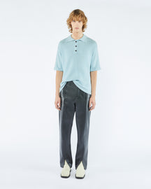 Carver - Archive Terry-Knit Polo Shirt - Sky