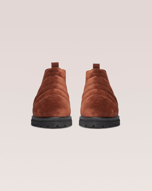 Bede   rounded toe boot   cinnamon brown