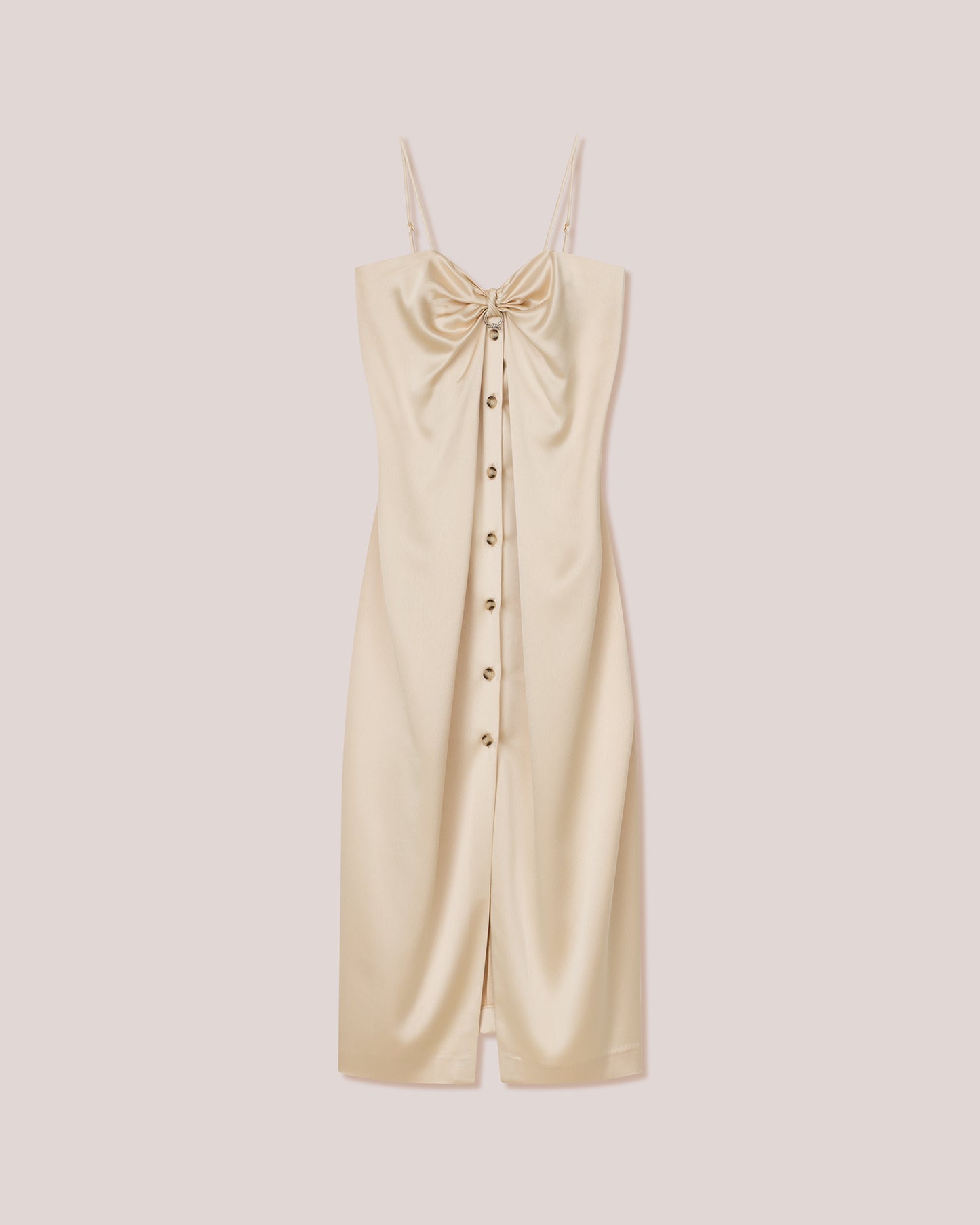 Doris - Midi Sarong Style Dress - Pearl