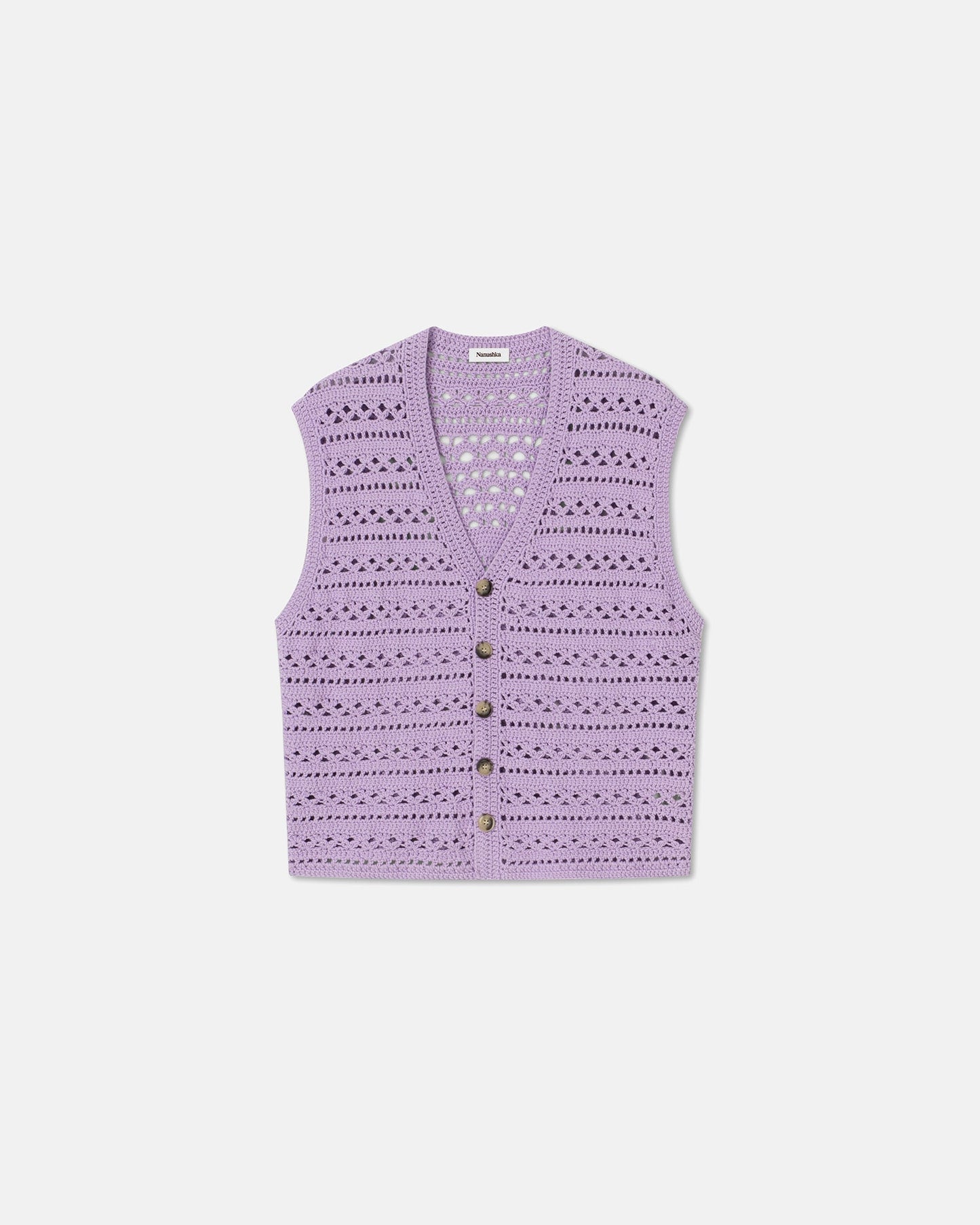 Andor - Archive Crochet-Knit Vest - Lilac