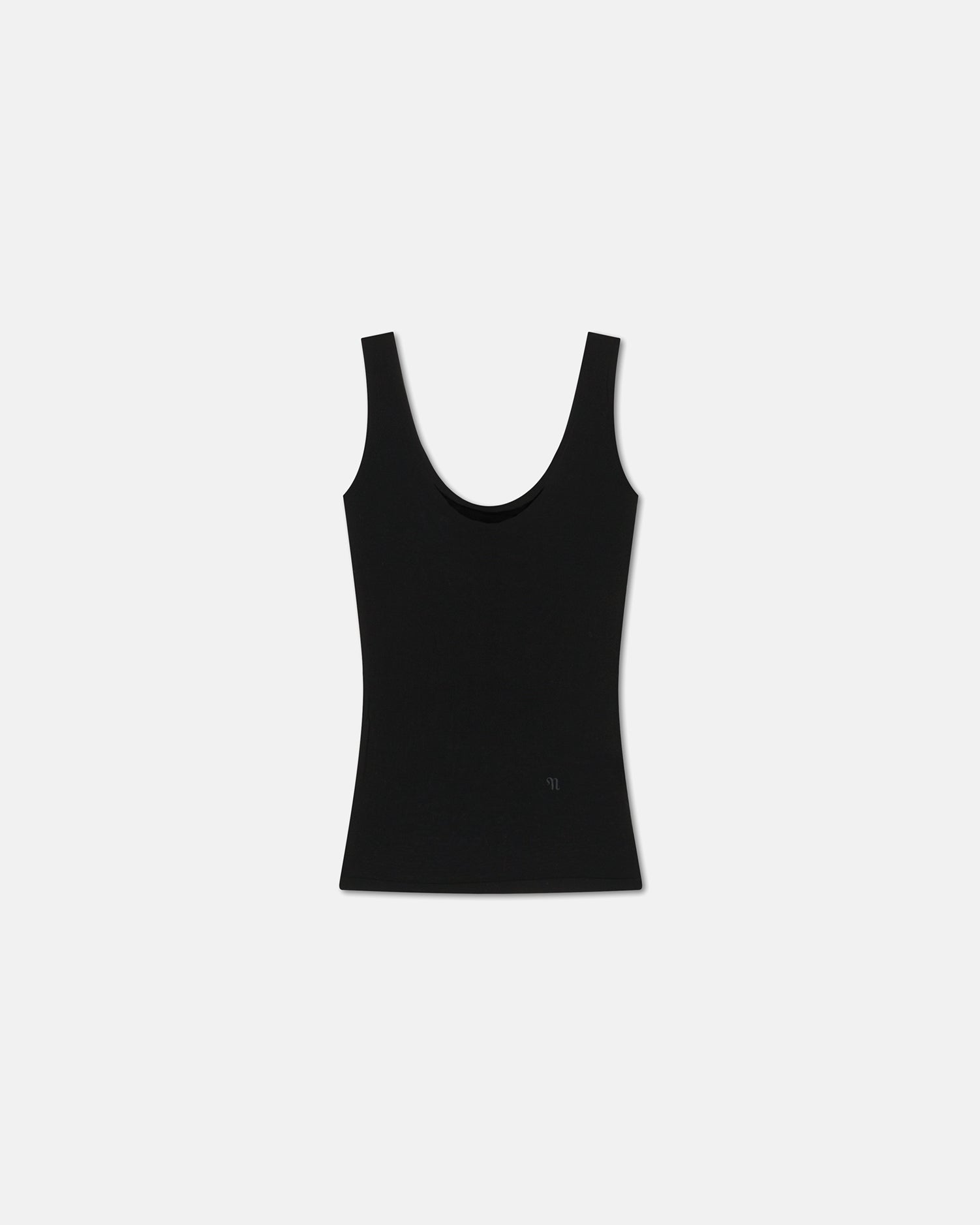 Arti - Superfine Merino Scoop Neck Top - Black