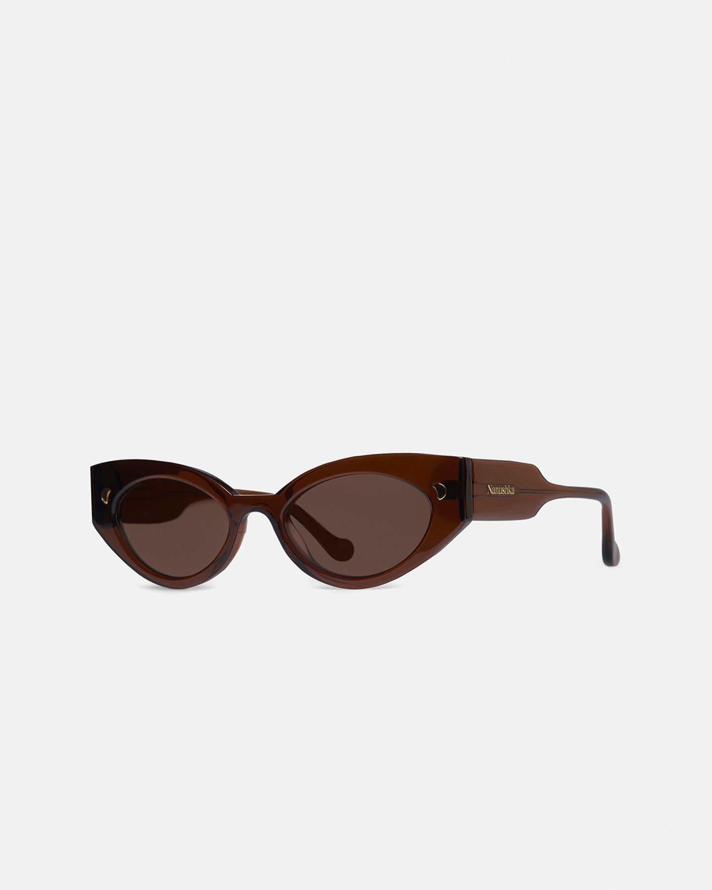 Azalea - Bio-Plastic Cat-Eye Sunglasses - Brown