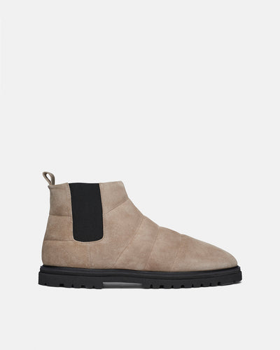 Bede Mens - Rounded Toe Boot - Stone