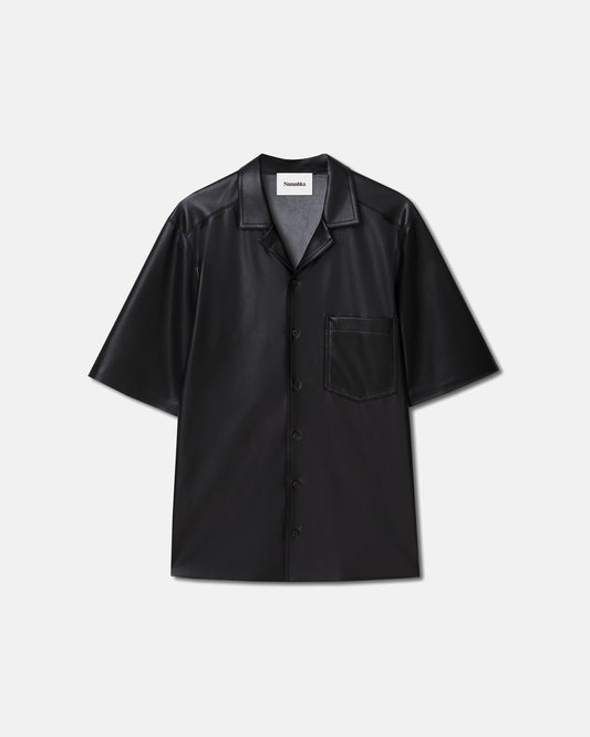 Bodil - Okobor™ Alt-Leather Shirt - Black