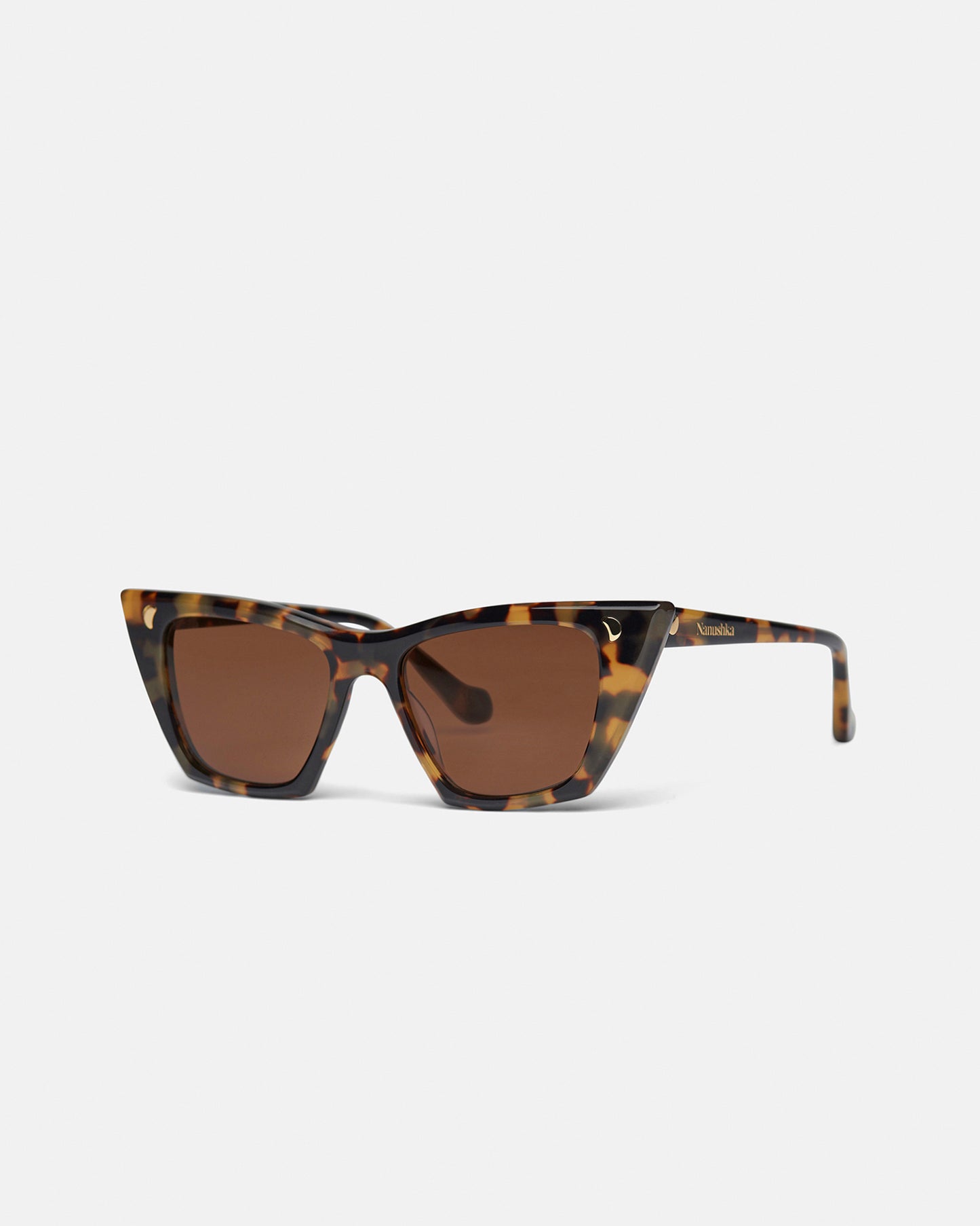 Bruna - Bio-Plastic Sunglasses - Dark Amber