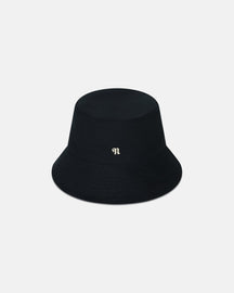 Caran - Cotton-Canvas Bucket Hat - Black