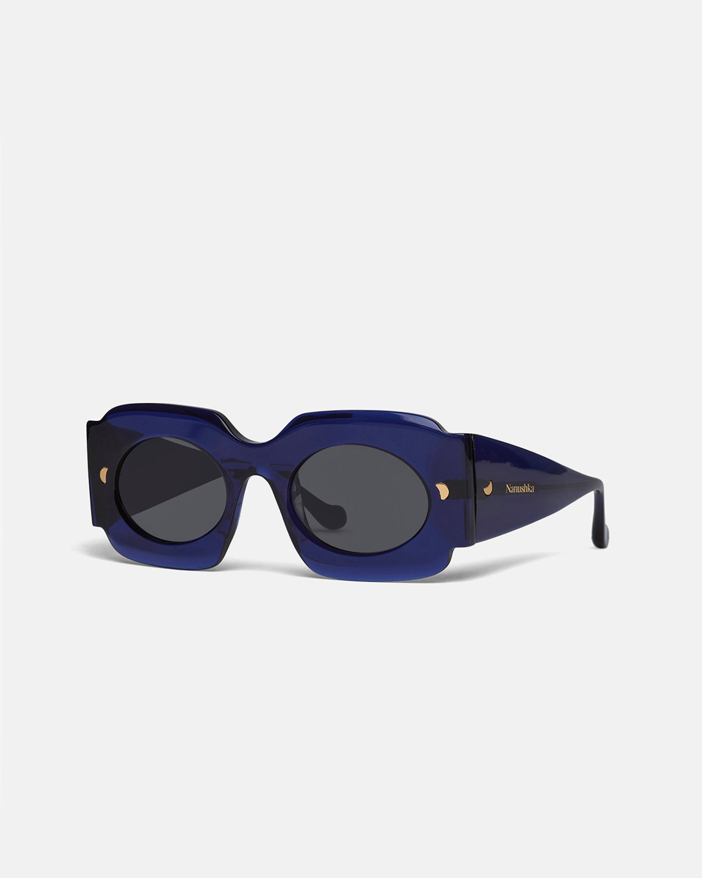 Cathi - Bio-Plastic Square-Frame Sunglasses - Navy