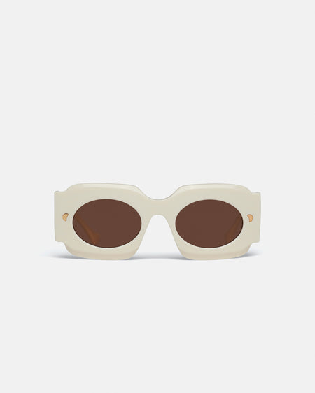 Cathi - Bio-Plastic Square-Frame Sunglasses - Shell