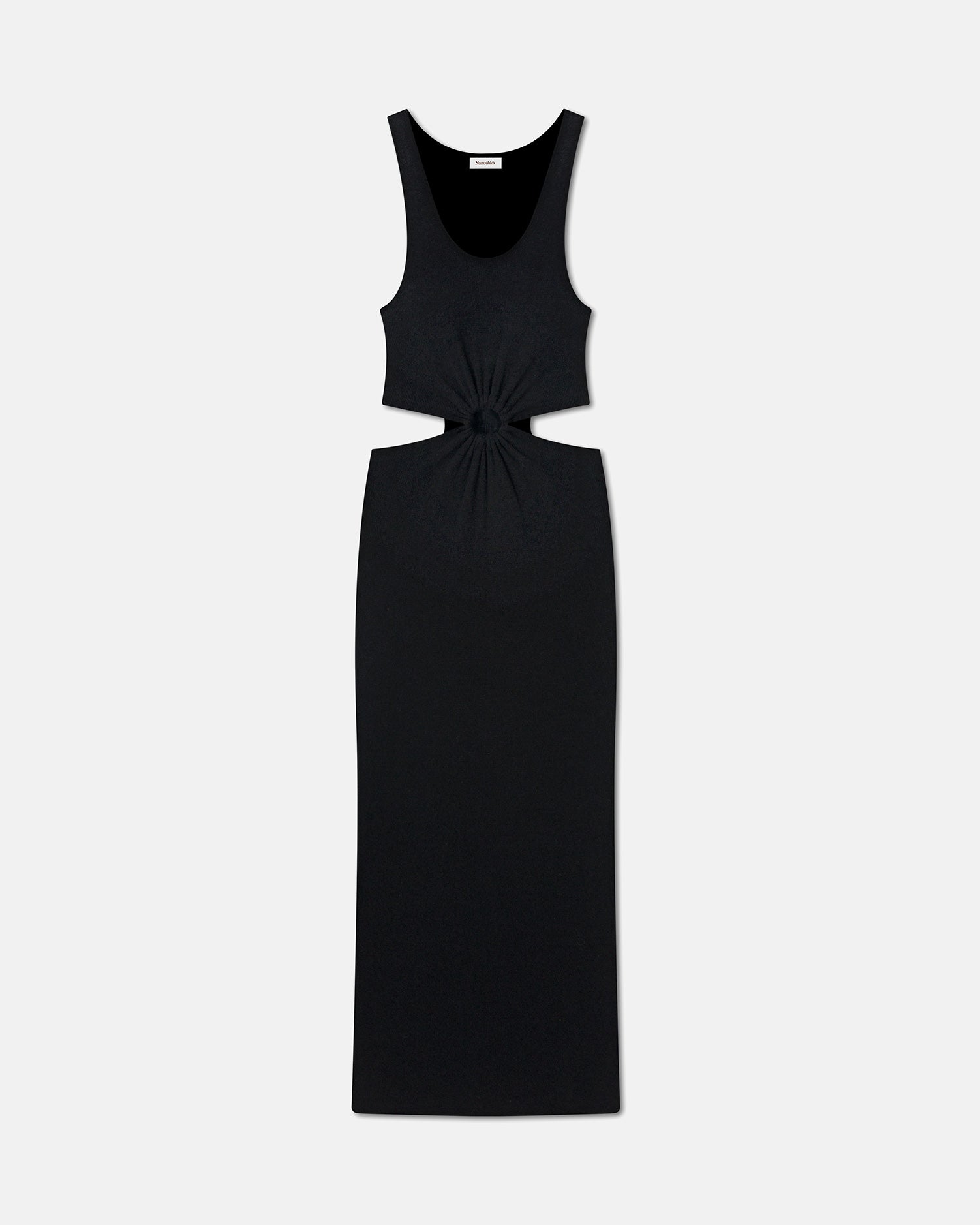 Dione - Cutaway Waist Dress - Black – Nanushka