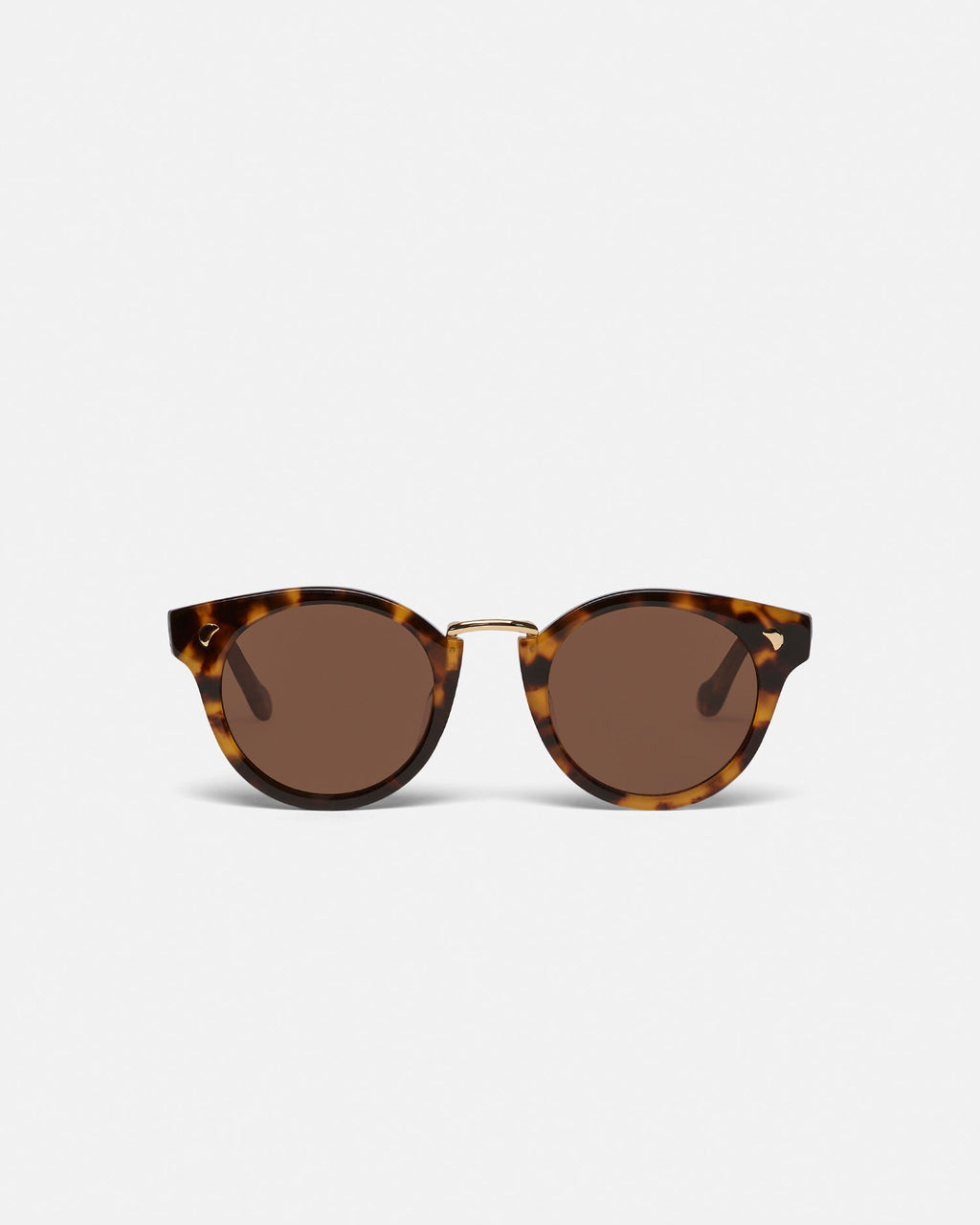 Duy - Bio-Plastic Round-Frame Sunglasses - Dark Amber