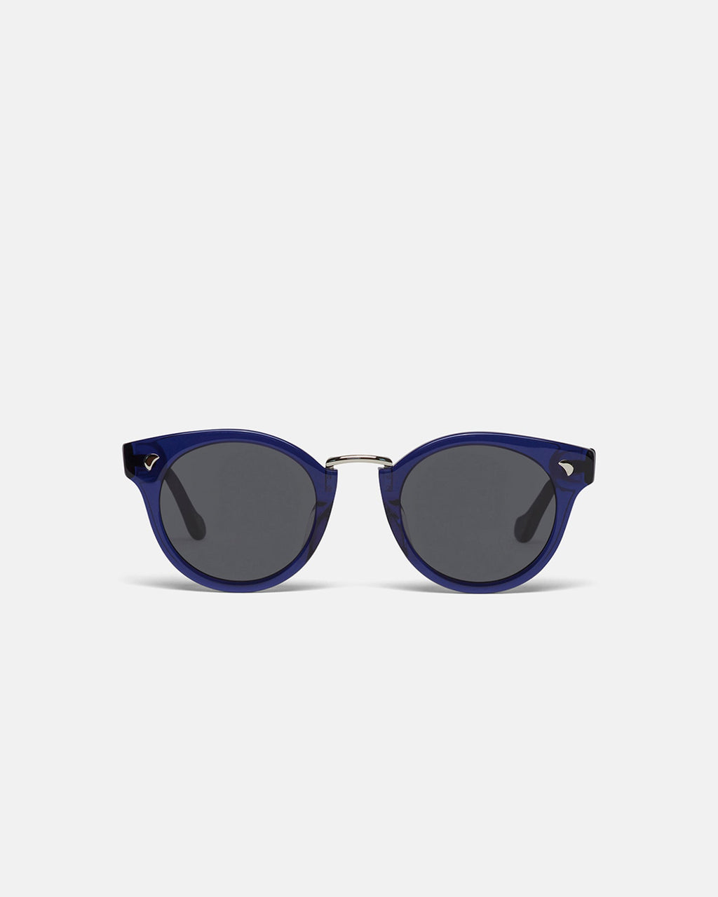 Duy - Bio-Plastic Round-Frame Sunglasses - Navy