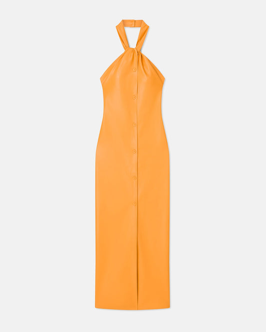 Elima - Okobor™ Halterneck Dress - Orange Pf23