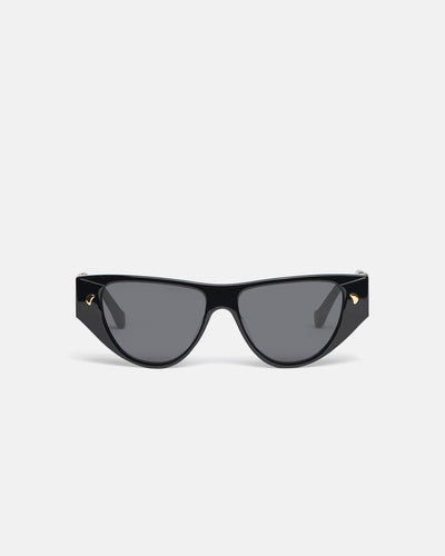 Emme - Bio-Plastic Cat-Eye Sunglasses - Black