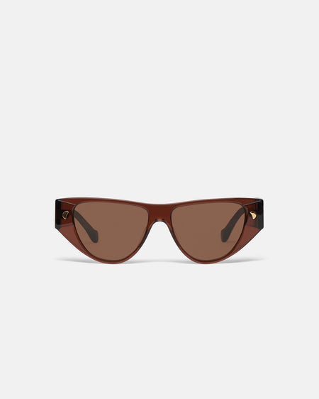 Emme - Bio-Plastic Cat-Eye Sunglasses - Brown