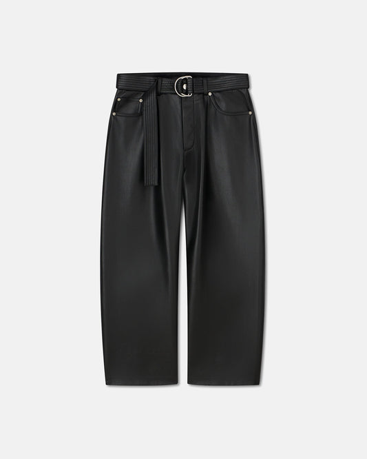 Ferre - Regenerated Leather Pants - Black