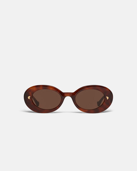 Giva - Bio-Plastic Oval Sunglasses - Light Turtle