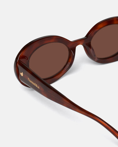 Giva - Bio-Plastic Oval Sunglasses - Light Turtle