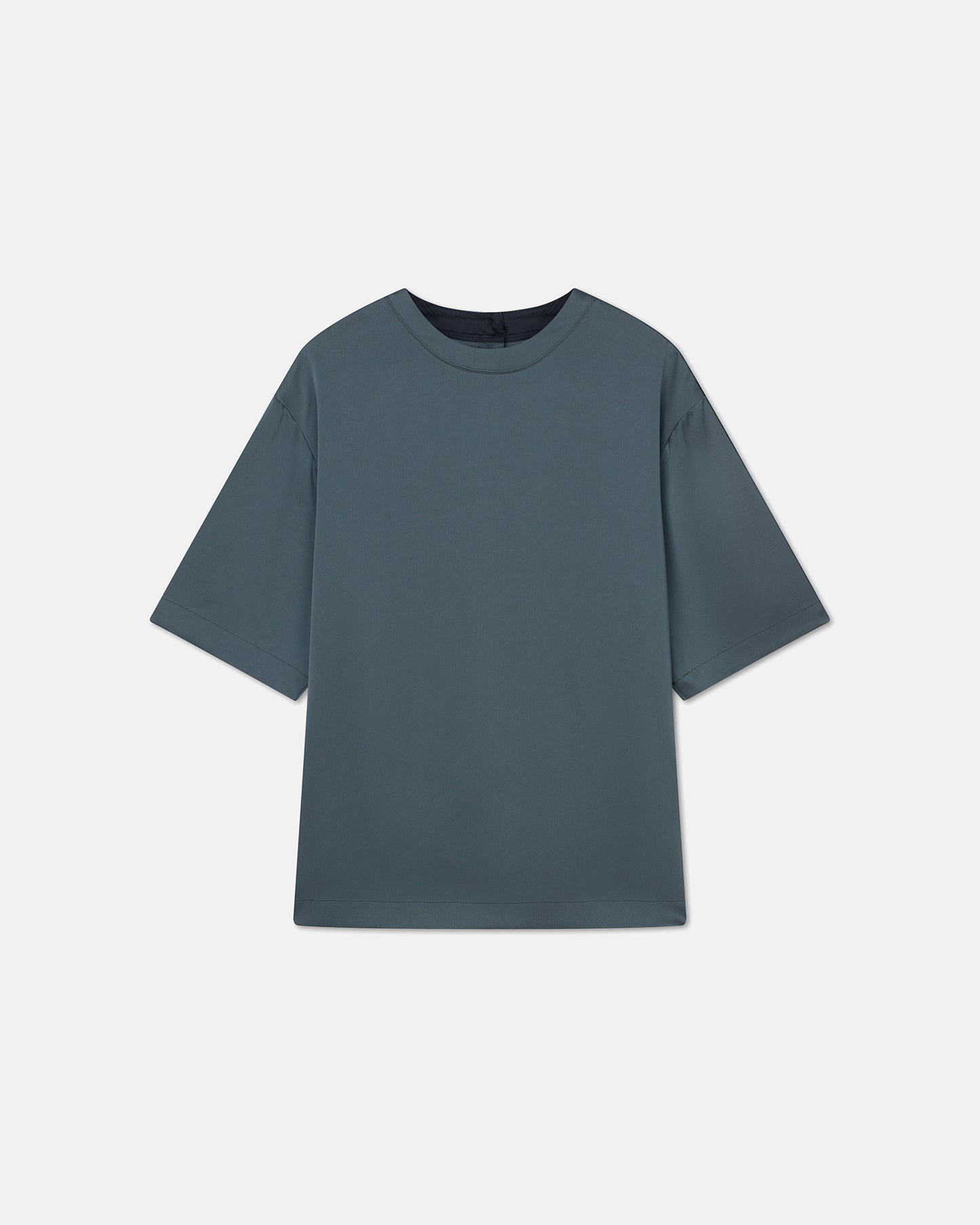 Isaac - Slip Satin T-Shirt - Carbon