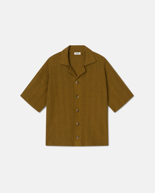 Jeff - Terry-Knit Shirt - Golden Brown