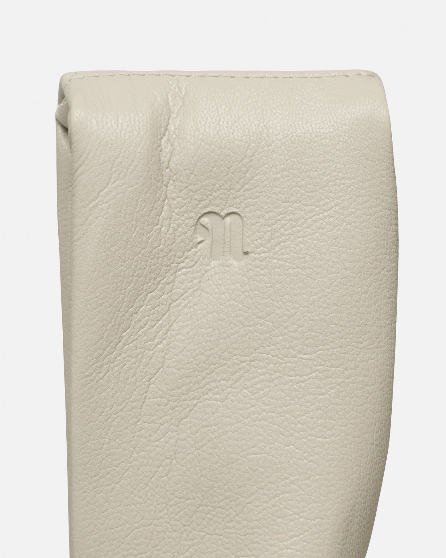 Jen - Okobor™ Alt-Leather Clutch Bag - Creme