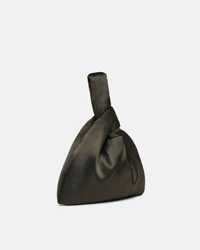Jen - Slip Satin Bag - Dark Green