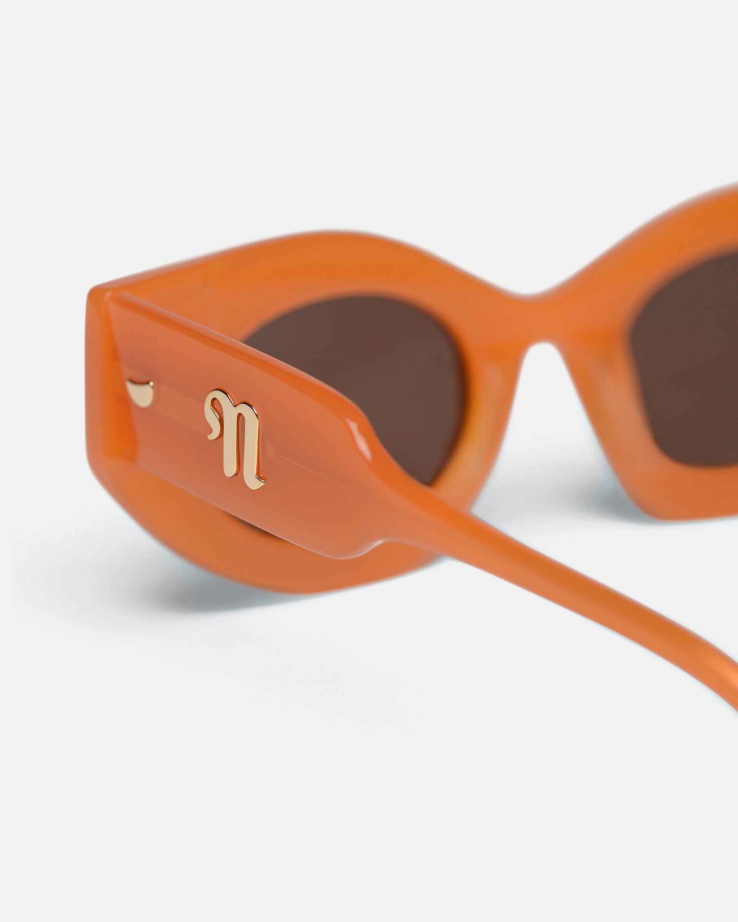 Leonie - Sale Bio-Plastic Sunglasses - Orange Merino – Nanushka