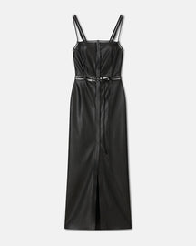 Loula - Okobor™ Alt-Leather Dress - Black