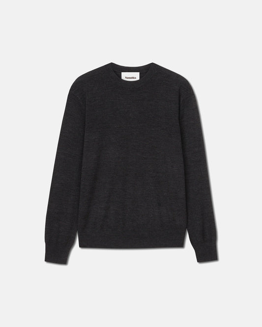 Madan - Fine Merino Sweater - Charcoal