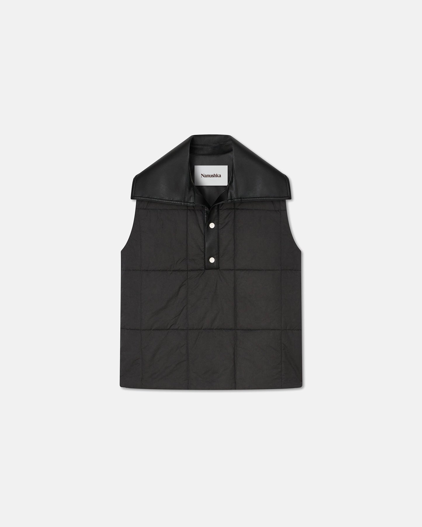 Mael - Regenerated Leather Jacket - Off Black