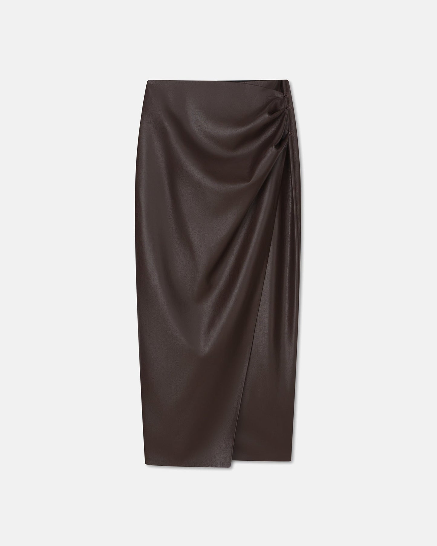 Marcha - Okobor™ Alt-Leather Skirt - Coffee Ground