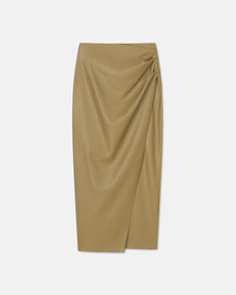Marcha - Okobor™ Alt-Leather Skirt - Khaki Okobor