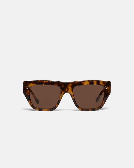 Martim - Bio-Plastic D-Frame Sunglasses - Dark Amber