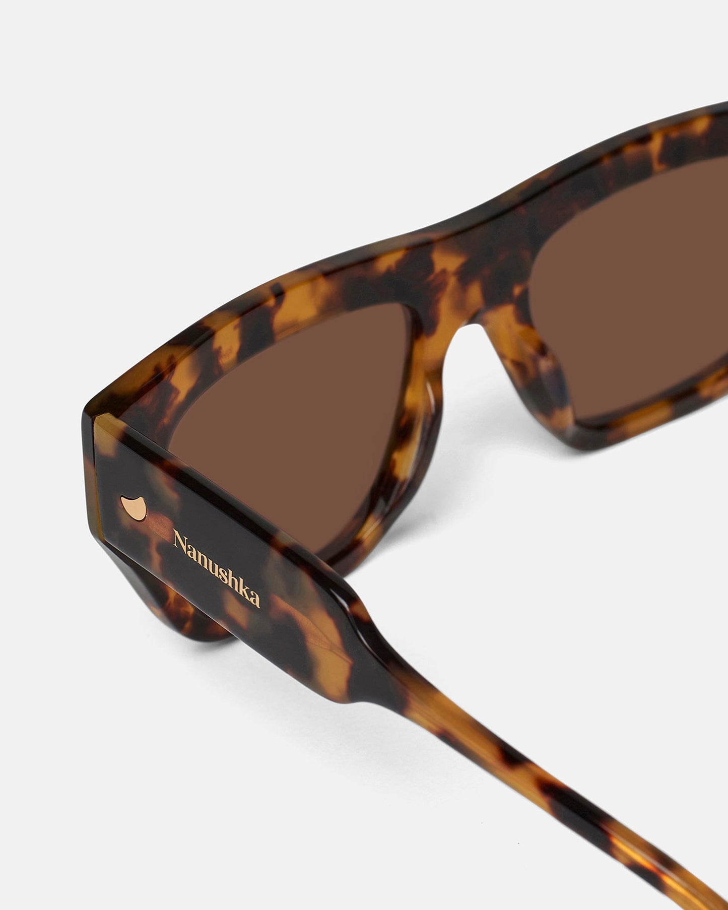 Martim - Bio-Plastic D-Frame Sunglasses - Dark Amber